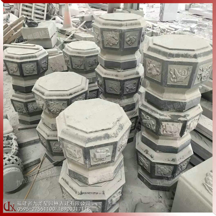 石雕龍柱柱墩?qǐng)D片
