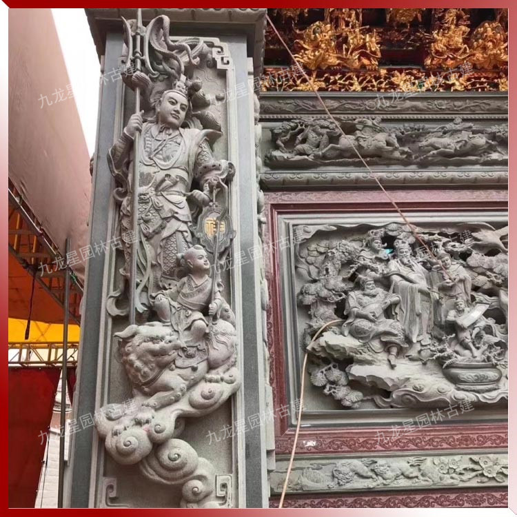 寺廟浮雕石雕壁畫(huà) 